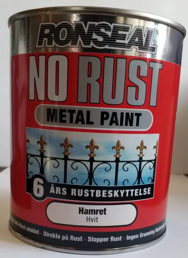 Hvit  250 ml  -  HAMRET FINISH