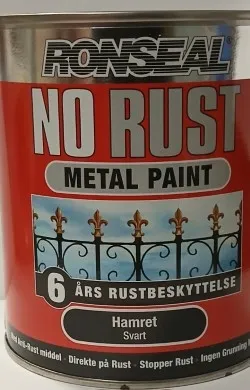 Svart  750 ml  - HAMRET FINISH